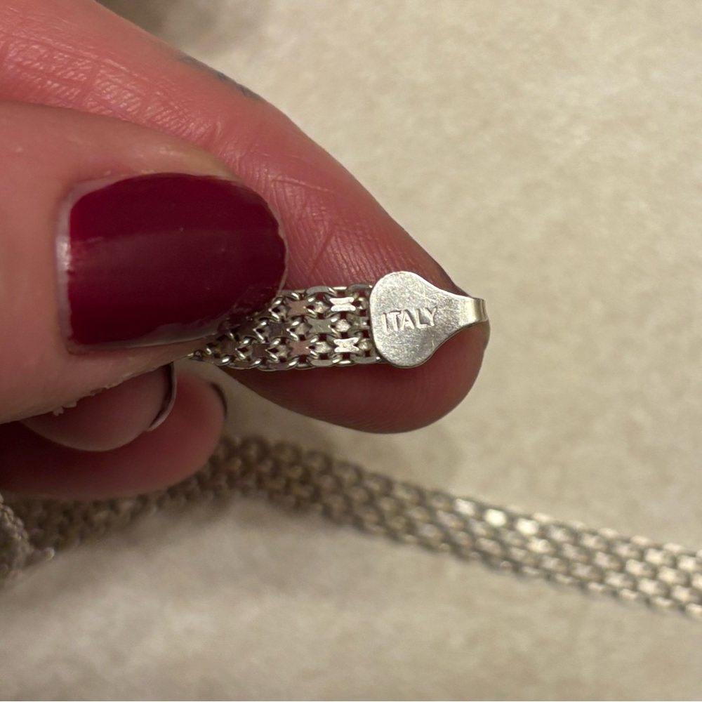 Sterling Silver 925 Bismarck mesh 8” bracelet - Picture 2 of 6